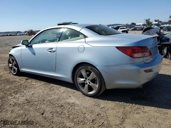 2010 Lexus IS 250C with VIN JTHFF2C29A2512703, listed as a Copart auction lot 46856025 with 0 miles and Salvage Title. Bid and sale history available at carsss.com. Image 2.