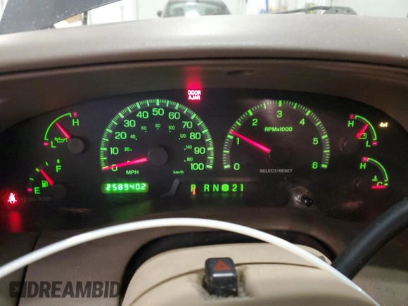 1999 Ford F-150 XL with VIN 2FTRX18L1XCA21529, listed as a Copart auction lot 45508675 with 258,940 mi miles and Salvage Title. Bid and sale history available at carsss.com. Image 9.