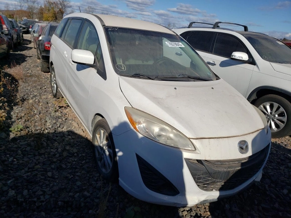 2012 Mazda 5 Sport with VIN JM1CW2BL0C0134154, listed as a Copart auction lot 65364604 with 107,241 mi miles and Salvage Title. Bid and sale history available at DreamBid. Image 4.