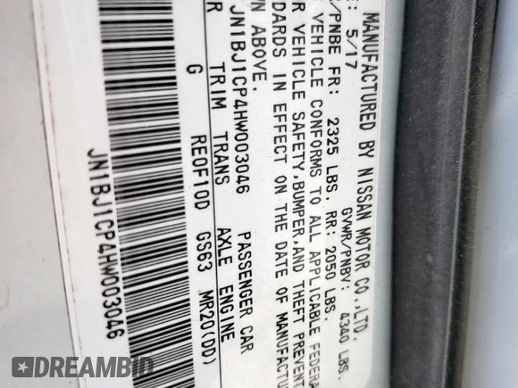 2017 Nissan Rogue SL z VIN JN1BJ1CP4HW003046, wystawiony jako Copart lot #57722275 z przebiegiem 25 556 mil mil oraz Szkoda całkowita • Salvage title. Historia ofert i sprzedaży dostępna na DreamBid. Obrazek 14.