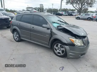2007 Pontiac Vibe with VIN 5Y2SL65827Z427154, listed as a IAAI auction lot 41356334 with 105,526 mi miles. Bid and sale history available at carsss.com. Image 1.