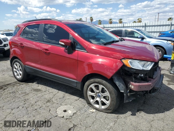 2021 Ford EcoSport SE with VIN MAJ3S2GE9MC399425, listed as a Copart auction lot 51862065 with 45,142 mi miles and Salvage Title. Bid and sale history available at carsss.com. Image 4.