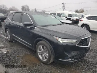 2023 Acura MDX with VIN 5J8YE1H36PL028064, listed as a Copart auction lot 81666304 with 16,586 mi miles and Salvage Title. Bid and sale history available at carsss.com. Image 4.
