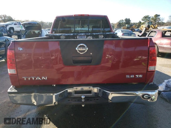 2008 Nissan Titan XE z VIN 1N6BA06A78N315654, wystawiony jako Copart lot #82987544 z przebiegiem 193 955 mil mil oraz Szkoda całkowita • Salvage title. Historia ofert i sprzedaży dostępna na DreamBid. Obrazek 6.