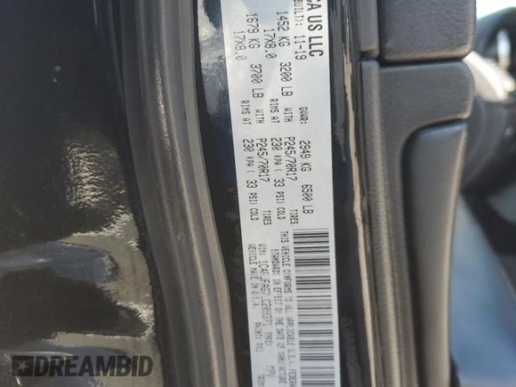 2020 Jeep Grand Cherokee Altitude with VIN 1C4RJFAG7LC209371, listed as a Copart auction lot 53996805 with 52,584 mi miles and Salvage Title. Bid and sale history available at carsss.com. Image 13.