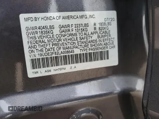 2020 Acura ILX w/Premium/A-SPEC Pkg with VIN 19UDE2F82LA008645, listed as a Copart auction lot 48473335 with 122,544 mi miles and Salvage Title. Bid and sale history available at carsss.com. Image 13.