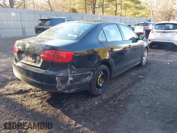 2011 Volkswagen Jetta Sedan S with VIN 3VW2K7AJ2BM074648, listed as a IAAI auction lot 41577958 with 134,241 mi miles. Bid and sale history available at carsss.com. Image 4.