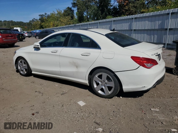 2016 Mercedes-Benz CLA 250 with VIN WDDSJ4GB0GN358352, listed as a Copart auction lot 69170693 with 124,874 mi miles and . Bid and sale history available at DreamBid. Image 2.
