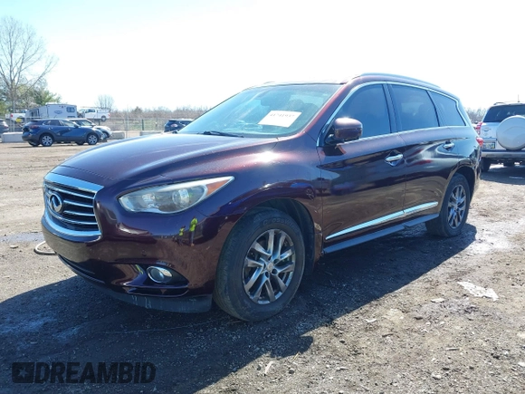 2013 Infiniti JX35 z VIN 5N1AL0MM4DC345105, wystawiony jako IAAI lot #41741937 z przebiegiem 76 332 mil mil oraz . Historia ofert i sprzedaży dostępna na DreamBid. Obrazek 17.