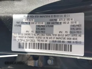 2019 Mazda 3 Select with VIN 3MZBPAAL0KM105508, listed as a IAAI auction lot 41684697 with 88,751 mi miles and . Bid and sale history available at DreamBid. Image 9.