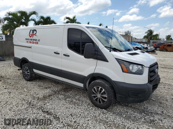 2020 Ford Transit Cargo with VIN 1FTBR1Y82LKA74222, listed as a Copart auction lot 71388744 with 42,511 mi miles and Salvage Title. Bid and sale history available at DreamBid. Image 4.