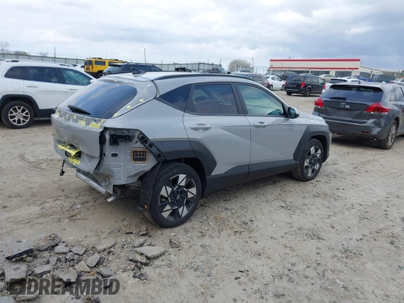 2024 Hyundai Kona SEL with VIN KM8HC3AB8RU054613, listed as a IAAI auction lot 41694657 with 10,568 mi miles. Bid and sale history available at carsss.com. Image 4.