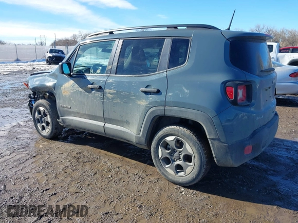 2018 Jeep Renegade Sport with VIN ZACCJBAHXJPG69723, listed as a IAAI auction lot 41576824 with 49,758 mi miles and . Bid and sale history available at DreamBid. Image 3.
