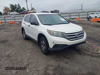 2014 Honda CR-V LX with VIN 5J6RM3H39EL015673, listed as a IAAI auction lot 40808262 with 156,729 mi miles. Bid and sale history available at carsss.com. Image 1.