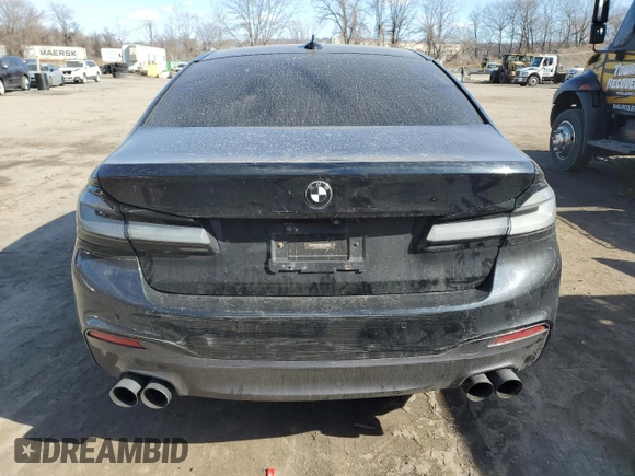2017 BMW 5 Series 540i with VIN WBAJE5C3XHG916144, listed as a Copart auction lot 47305575 with 72,483 mi miles and Salvage Title. Bid and sale history available at carsss.com. Image 6.
