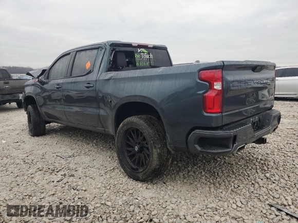 2021 Chevrolet Silverado 1500 RST with VIN 3GCUYEED4MG118640, listed as a Copart auction lot 80879984 with 0 mi miles and Salvage Title. Bid and sale history available at carsss.com. Image 2.