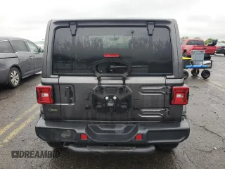 2020 Jeep Wrangler Unlimited Sahara Altitude with VIN 1C4HJXEM5LW293741, listed as a Copart auction lot 58801565 with 97,460 mi miles and Salvage title. Bid and sale history available at DreamBid. Image 6.