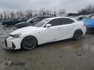 2019 Lexus IS with VIN JTHC81D22K5035179, listed as a Copart auction lot 44073805 with 87,533 mi miles and Salvage Title. Bid and sale history available at carsss.com. Image 1.