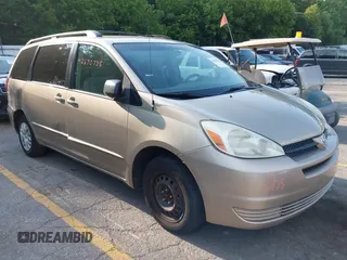 2005 Toyota Sienna CE with VIN 5TDZA23C15S279226, listed as a IAAI auction lot 42670735 with 521,527 mi miles and . Bid and sale history available at DreamBid. Image 1.