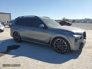 2023 BMW X7 xDrive40i with VIN 5UX23EM0XP9P71559, listed as a Copart auction lot 47809815 with 0 mi miles and Salvage Title. Bid and sale history available at carsss.com. Image 4.