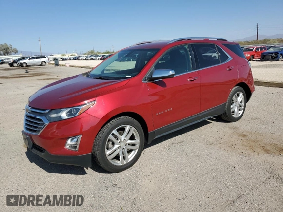 2019 Chevrolet Equinox Premier with VIN 2GNAXPEX7K6212314, listed as a Copart auction lot 60274755 with 84,647 mi miles and Salvage title. Bid and sale history available at DreamBid. Image 1.