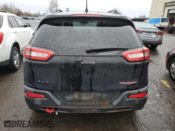 2017 Jeep Cherokee Trailhawk L Plus with VIN 1C4PJMBS9HW537640, listed as a Copart auction lot 84491674 with 121,396 mi miles and Clean Title. Bid and sale history available at carsss.com. Image 6.