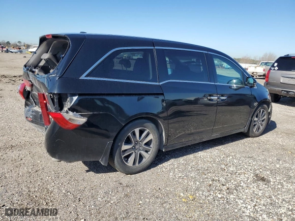2015 Honda Odyssey Touring Elite with VIN 5FNRL5H91FB009170, listed as a Copart auction lot 43314175 with 102,597 mi miles and Salvage Title. Bid and sale history available at carsss.com. Image 3.