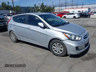 2012 Hyundai Accent GS with VIN KMHCT5AE1CU034744, listed as a IAAI auction lot 41723425 with 176,999 mi miles. Bid and sale history available at carsss.com. Image 1.