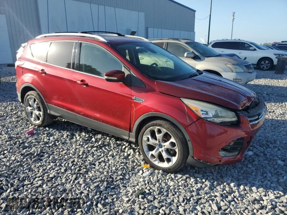 2013 Ford Escape Titanium with VIN 1FMCU0J93DUA07002, listed as a Copart auction lot 55104955 with 150,755 mi miles and Salvage Title. Bid and sale history available at carsss.com. Image 4.