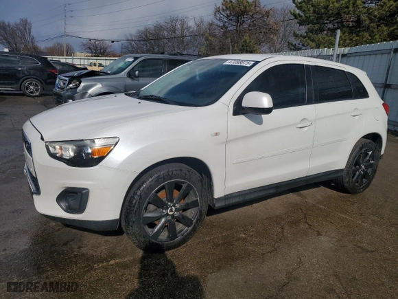 2014 Mitsubishi Outlander Sport ES with VIN 4A4AP3AU7EE029016, listed as a Copart auction lot 47098675 with 156,461 mi miles and Clean Title. Bid and sale history available at carsss.com. Image 1.