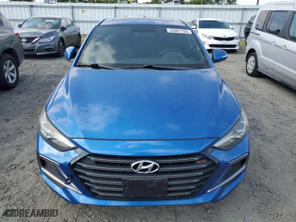 2018 Hyundai Elantra Sport with VIN KMHD04LB1JU468220, listed as a Copart auction lot 53391155 with 117,084 mi miles and Clean Title. Bid and sale history available at carsss.com. Image 5.