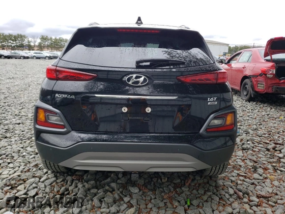 2021 Hyundai Kona Ultimate with VIN KM8K5CA53MU609454, listed as a Copart auction lot 45005193 with 14,695 mi miles and . Bid and sale history available at DreamBid. Image 6.