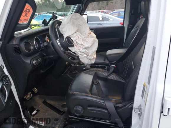 2022 Jeep Gladiator Overland with VIN 1C6HJTFG0NL139242, listed as a Copart auction lot 85191674 with 21,230 mi miles and Salvage title. Bid and sale history available at DreamBid. Image 7.