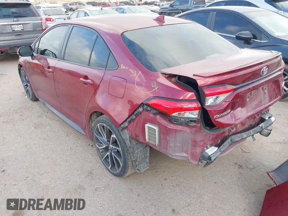2022 Toyota Corolla SE with VIN JTDS4MCE2NJ098574, listed as a IAAI auction lot 41533041 with 130,379 mi miles and . Bid and sale history available at DreamBid. Image 3.