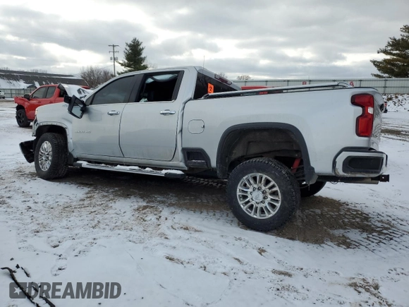 2020 Chevrolet Silverado 3500HD High Country z VIN 1GC4YVEY4LF341280, wystawiony jako Copart lot #41398705 z przebiegiem Nie podano mil oraz Nie do naprawy • Non repairable. Historia ofert i sprzedaży dostępna na DreamBid. Obrazek 2.