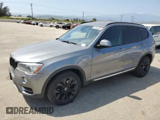 2017 BMW X3 sDrive28i with VIN 5UXWZ7C52H0V86243, listed as a Copart auction lot 57542924 with 144,072 mi miles and Clean Title. Bid and sale history available at carsss.com. Image 1.
