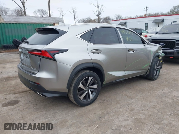 2018 Lexus NX with VIN JTJBARBZ1J2165385, listed as a IAAI auction lot 41935813 with 87,953 mi miles. Bid and sale history available at carsss.com. Image 4.