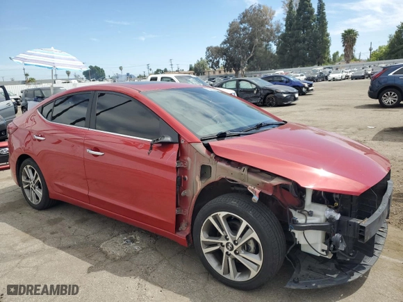 2017 Hyundai Elantra SE with VIN 5NPD84LF6HH087189, listed as a Copart auction lot 50086985 with 82,294 mi miles and Salvage Title. Bid and sale history available at carsss.com. Image 4.