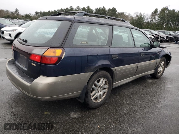 2003 Subaru Legacy Outback with VIN 4S3BH665937640565, listed as a Copart auction lot 82338234 with 82,814 mi miles and Salvage title. Bid and sale history available at DreamBid. Image 3.
