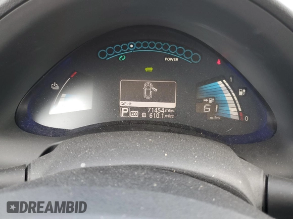 2015 Nissan LEAF SV with VIN 1N4AZ0CP8FC315788, listed as a Copart auction lot 48146553 with 71,454 mi miles. Bid and sale history available at carsss.com. Image 9.