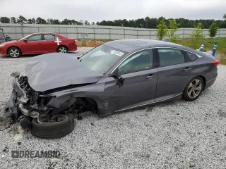 2020 Honda Accord EX-L with VIN 1HGCV1F5XLA122422, listed as a Copart auction lot 63008245 with 56,225 mi miles and Salvage title. Bid and sale history available at DreamBid. Image 1.