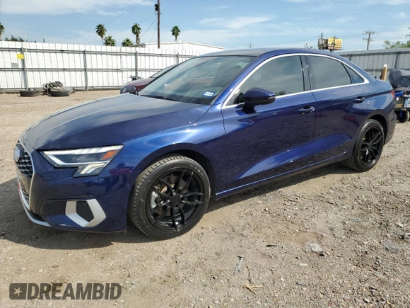 2022 Audi A3 Premium Plus z VIN WAUHUDGY9NA086627, wystawiony jako Copart lot #73651844 z przebiegiem 42 778 mil mil oraz Szkoda całkowita • Salvage title. Historia ofert i sprzedaży dostępna na DreamBid. Obrazek 1.