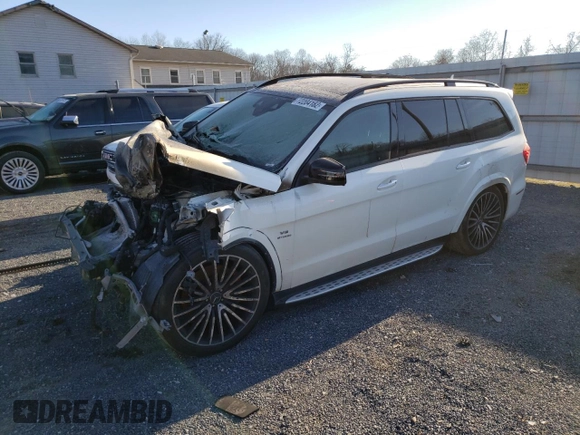 2018 Mercedes-Benz GLS with VIN 4JGDF7FE0JB066674, listed as a Copart auction lot 72204182 with 0 mi miles. Bid and sale history available at carsss.com. Image 1.