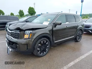 2024 Kia Telluride SX Prestige X-Pro with VIN 5XYP5DGCXRG530586, listed as a IAAI auction lot 42225560 with 7,880 mi miles and . Bid and sale history available at DreamBid. Image 18.