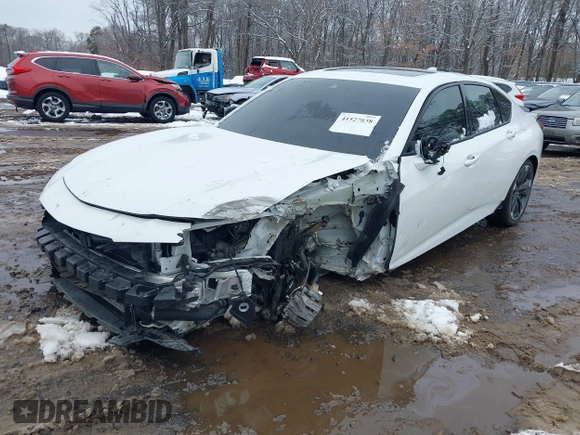 2022 Acura TLX w/A-Spec Package with VIN 19UUB5F55NA003443, listed as a IAAI auction lot 41527838 with 8,134 mi miles and . Bid and sale history available at DreamBid. Image 17.
