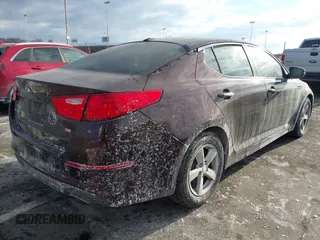 2014 Kia Optima LX with VIN 5XXGM4A71EG289837, listed as a IAAI auction lot 41418069 with 97,662 mi miles. Bid and sale history available at carsss.com. Image 4.