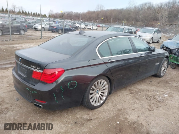 2012 BMW 7 Series 750Li xDrive with VIN WBAKC8C59CC437730, listed as a IAAI auction lot 41427243 with 91,832 mi miles and . Bid and sale history available at DreamBid. Image 4.
