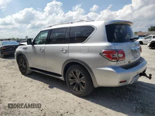 2017 Nissan Armada Platinum z VIN JN8AY2ND0H9008549, wystawiony jako Copart lot #56767515 z przebiegiem 60 152 mil mil oraz Szkoda całkowita • Salvage title. Historia ofert i sprzedaży dostępna na DreamBid. Obrazek 2.