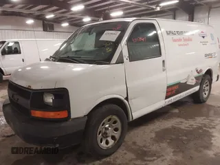 2012 Chevrolet Express Cargo Van with VIN 1GCSGAFX6C1167511, listed as a IAAI auction lot 42038681 with 281,334 mi miles. Bid and sale history available at carsss.com. Image 2.