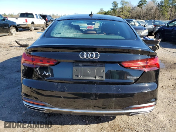 2021 Audi A5 Sportback Premium with VIN WAUABCF58MA006581, listed as a Copart auction lot 40503953 with 25,577 mi miles. Bid and sale history available at carsss.com. Image 6.